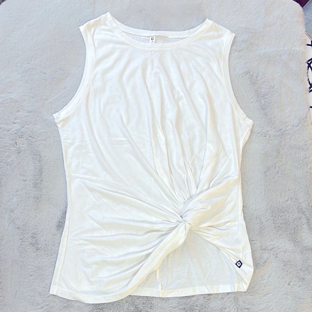 Fabletics Fitted Muscle Tank with Twist Hem
